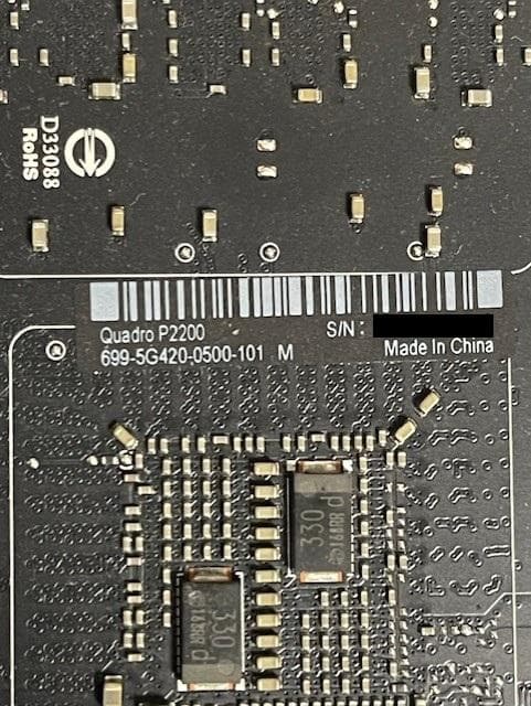 NVIDIA Quadro P2200 5GB 4画面対応 グラフィックボード③