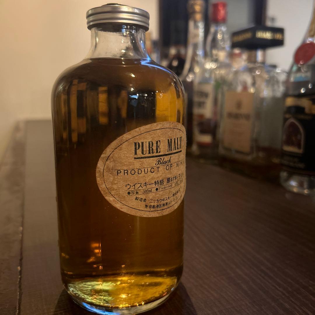 【希少品】Nikka PURE MALT Black ウイスキー　1980’s