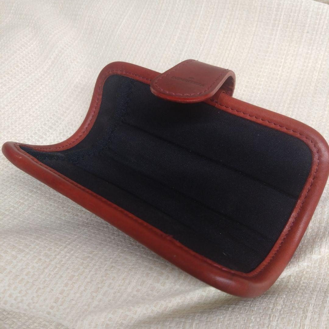 インダストリア　オムレット4 レザー ペンケース 赤