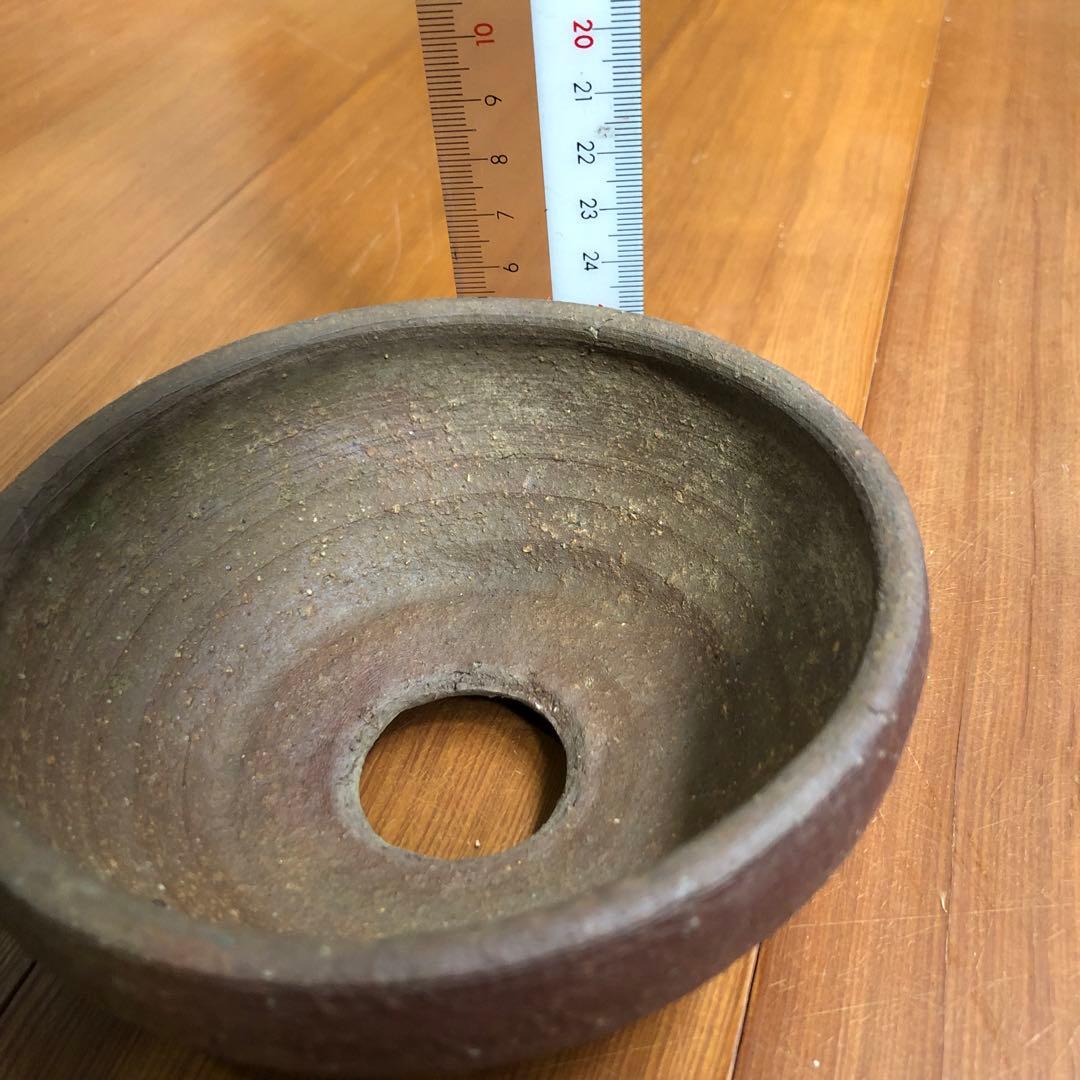 盆栽鉢 植木鉢 信楽焼 日本伝統工芸 粗めの土の風合いと赤茶色