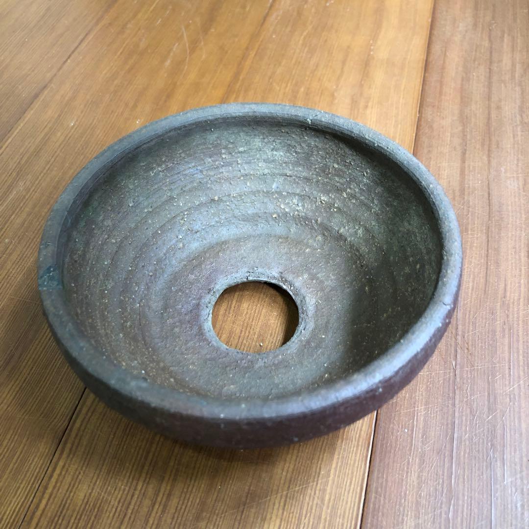 盆栽鉢 植木鉢 信楽焼 日本伝統工芸 粗めの土の風合いと赤茶色