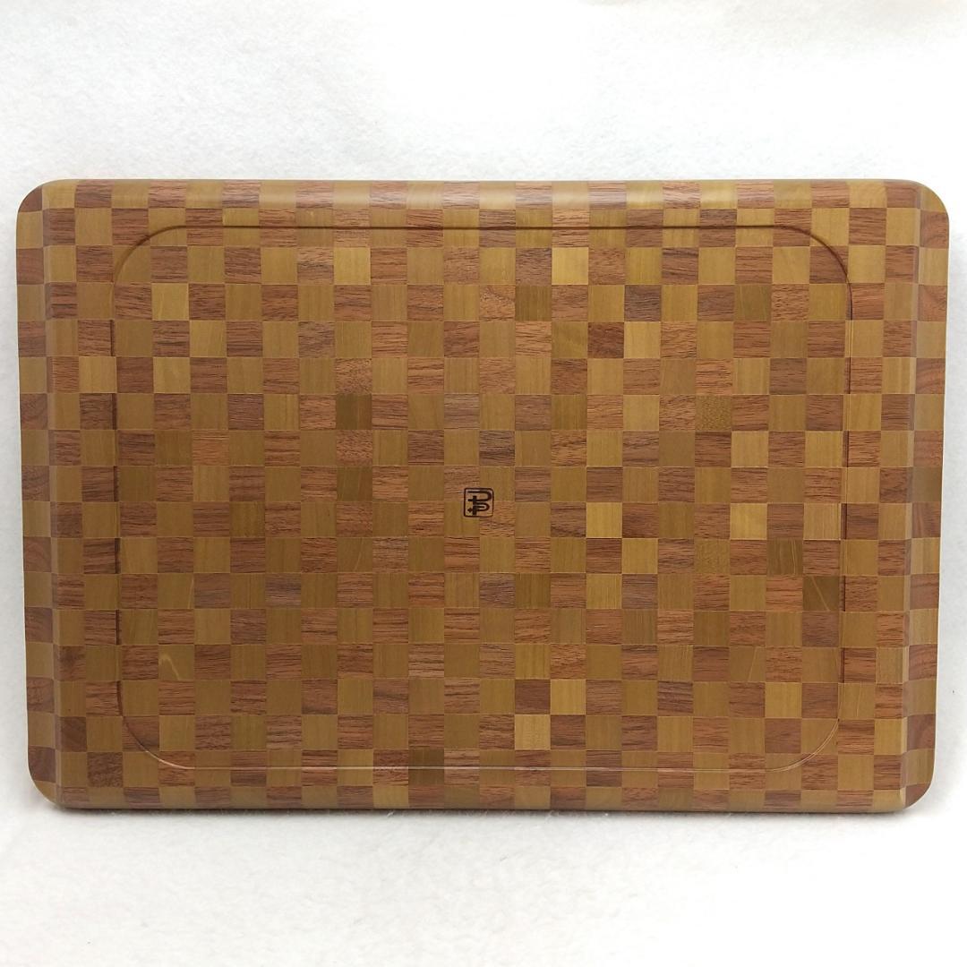 箱根 寄木細工 角盆 ムク 長さ約39cm × 幅約27cm