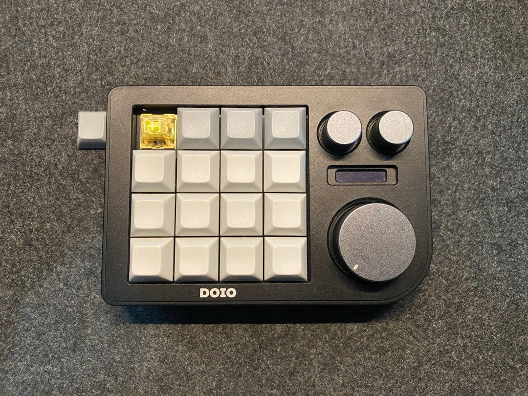 KB16 マクロメカニカル片手キーボード VIA ホットスワップ ブラック