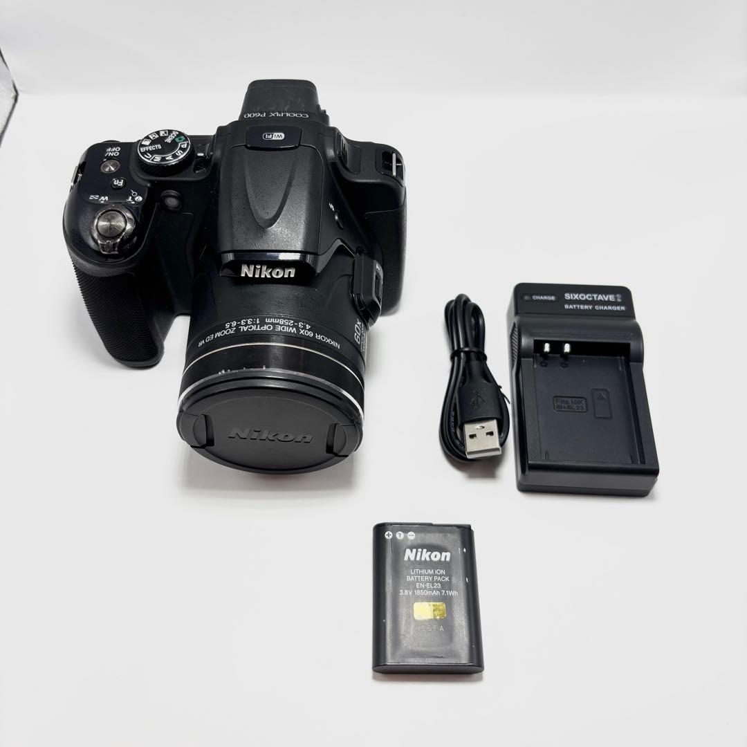 Nikon COOLPIX P600 ブラック 光学60倍ズーム