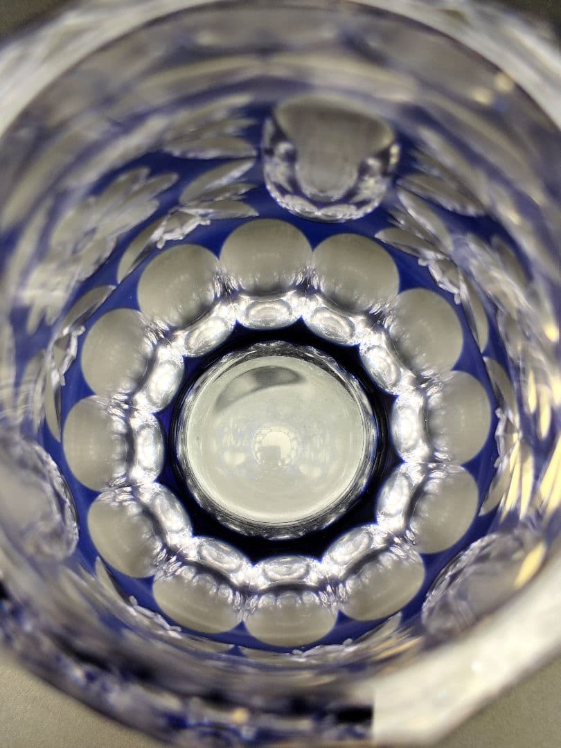 希少品☆伝統工芸士 篠崎清一 江戸切子 花器（切子、江戸切子、薩摩切子）