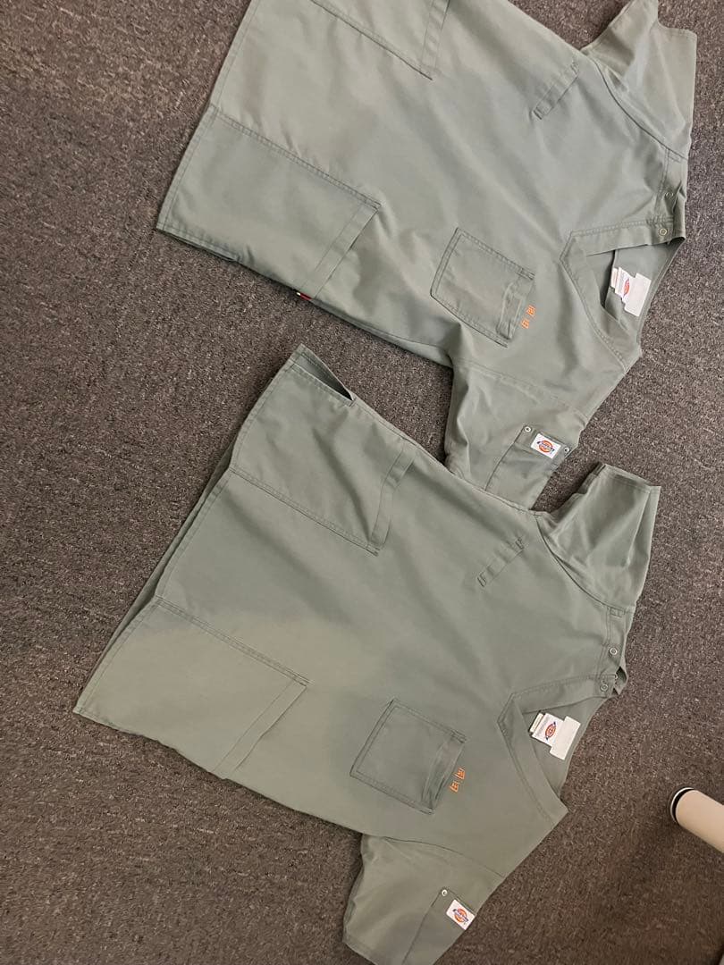 Dickies グレー スクラブシャツ 7033SC-4 2セット