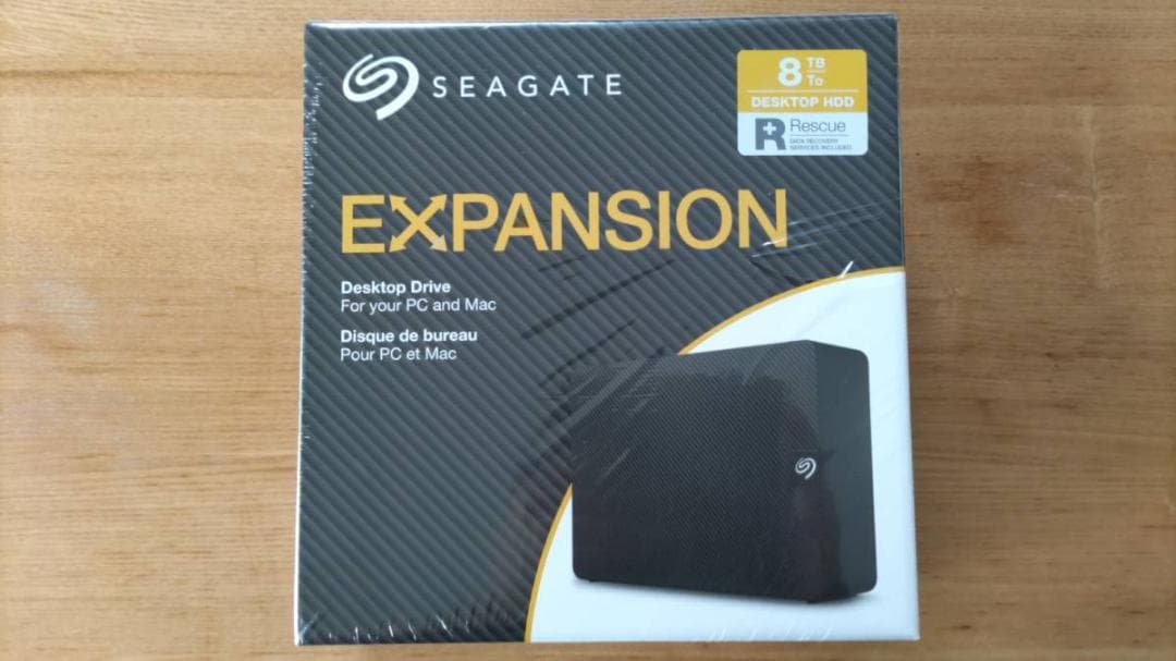 ■美品　デスクトップPC向け外付けHDD Seagate 8TB