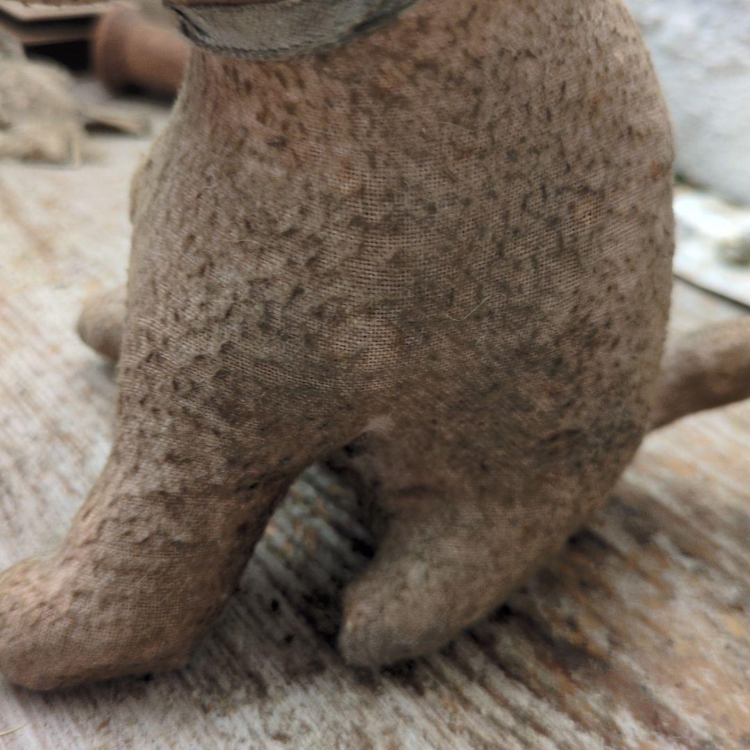 フランス　アンティーク　犬　ぬいぐるみ　わんこ　シャビー　ドール　人形