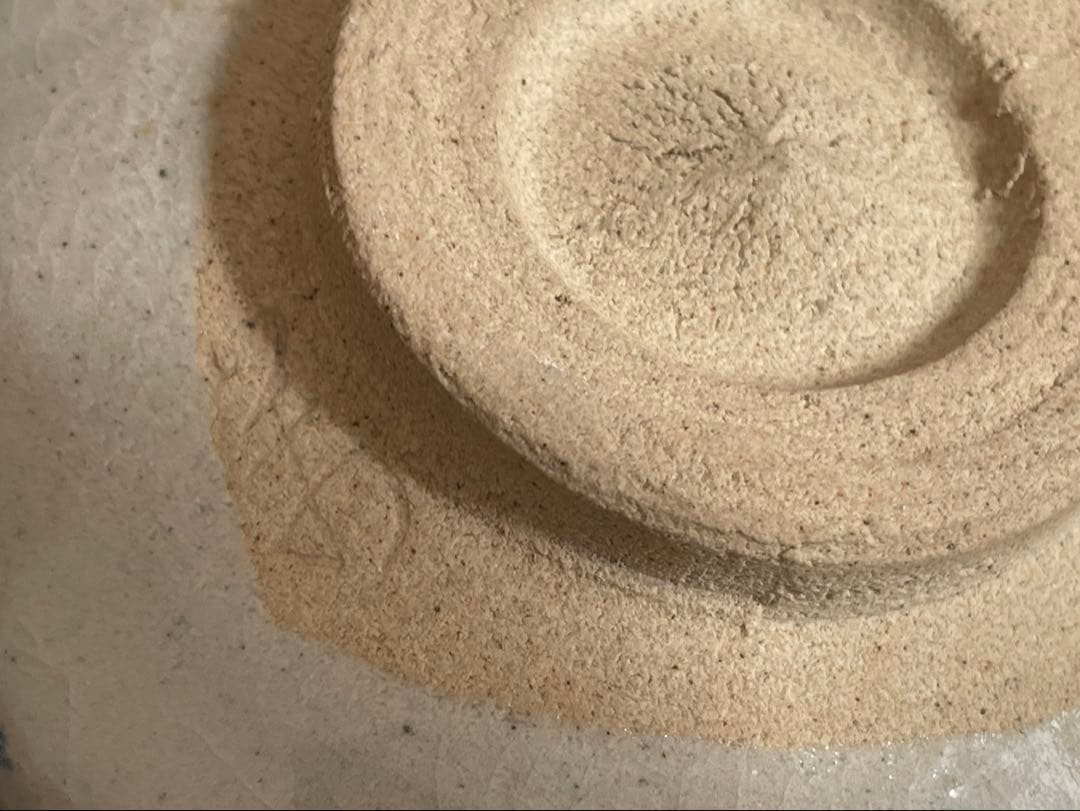 陶芸家　萬吉作　一生絵付　大名行列　抹茶茶碗　抹茶碗　茶碗　染付　共箱