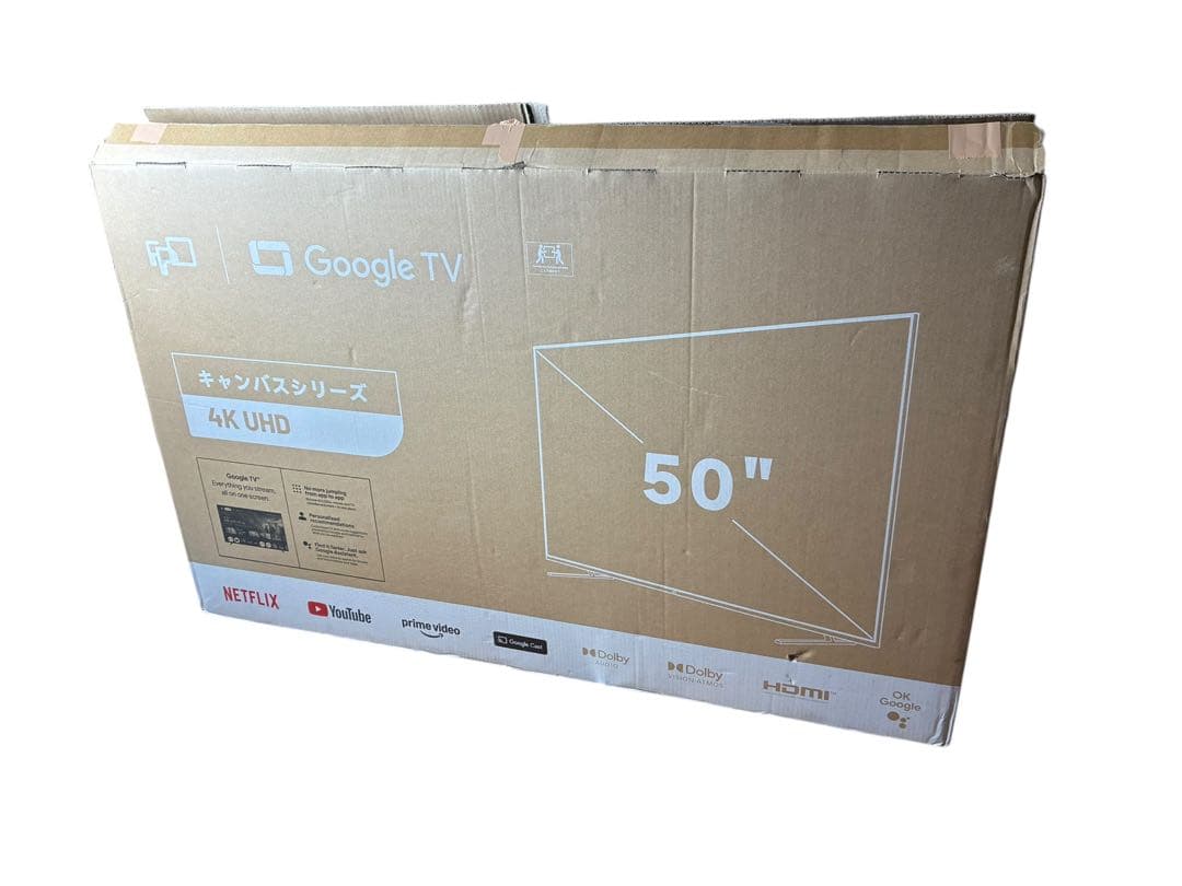 50型 4K UHD Google TV キャンバスシリーズ スマートテレビ