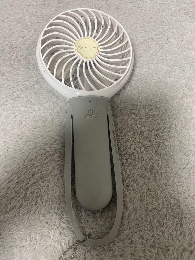 ハンドヘルドファン 2セット➕19vバッテリーx2 ➕故障品バッテリー