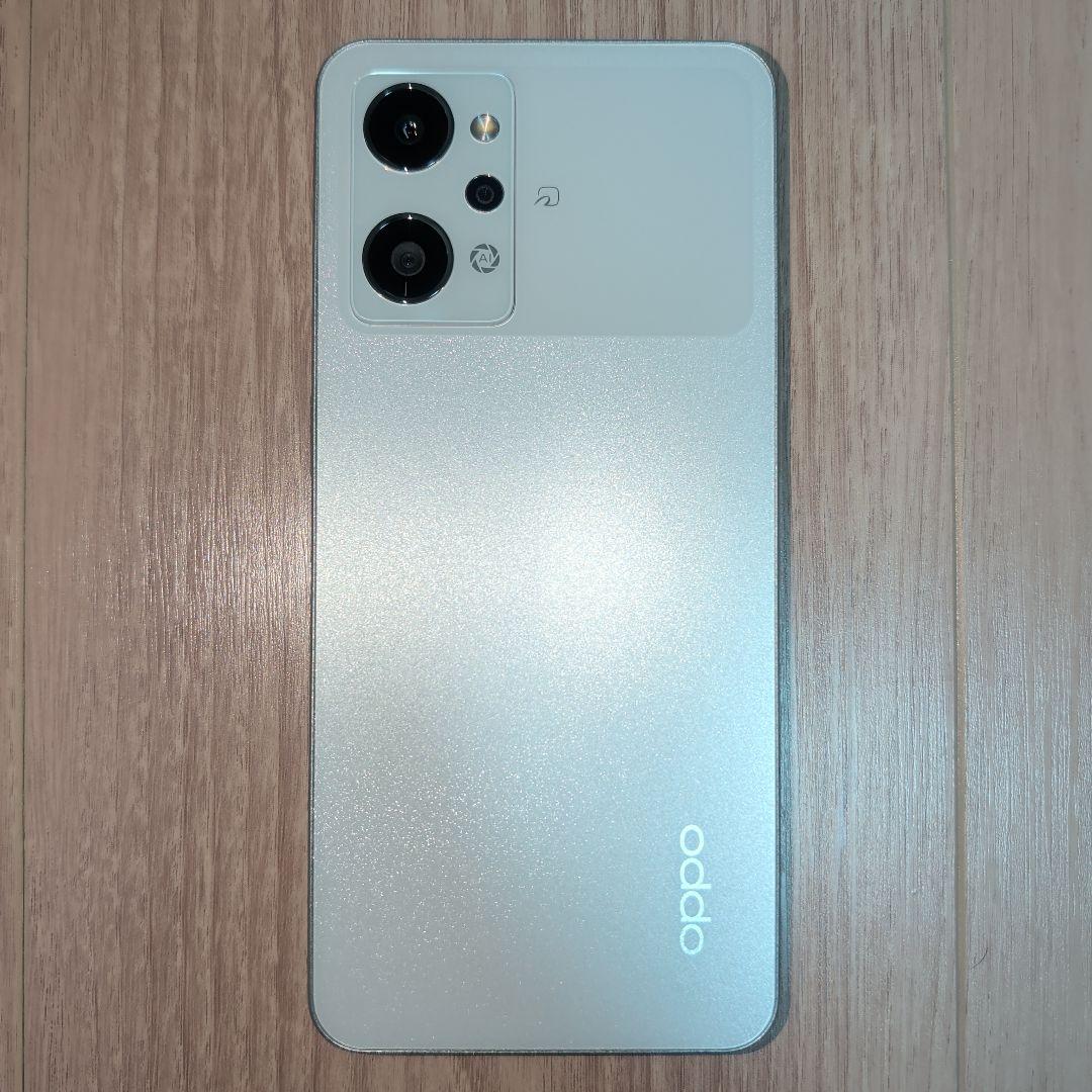 使用頻度低 OPPO Reno9 A simフリー ホワイト 8GB/128GB