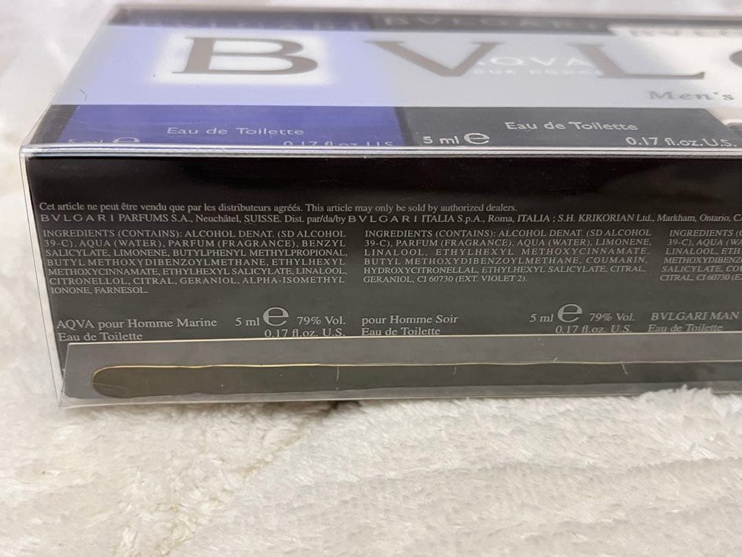 BVLGARI Men's Miniature Collection 5本セット