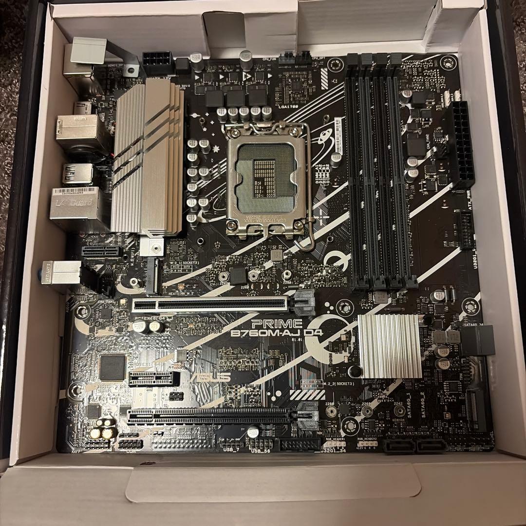 ASUS PRIME B760M-AJ D4 MicroATXマザーボード