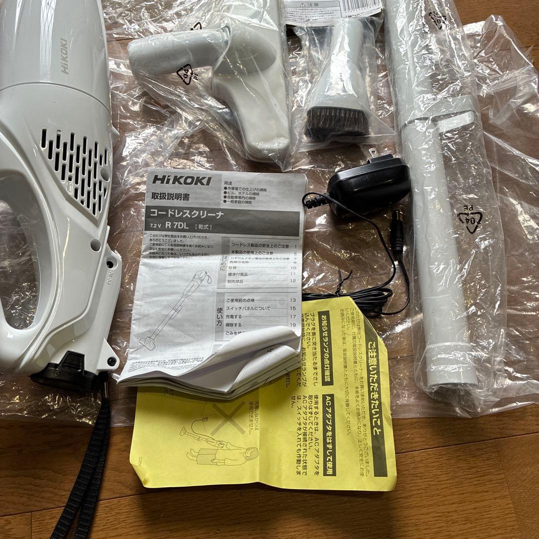 新品未使用品 HiKOKI プロの楽々コードレスクリーナーセット箱は劣化です