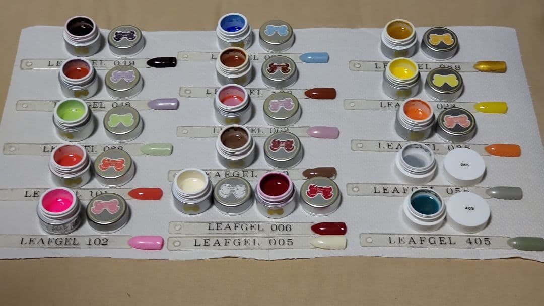 LEAF GEL カラージェル サロンワーク使用済みセット