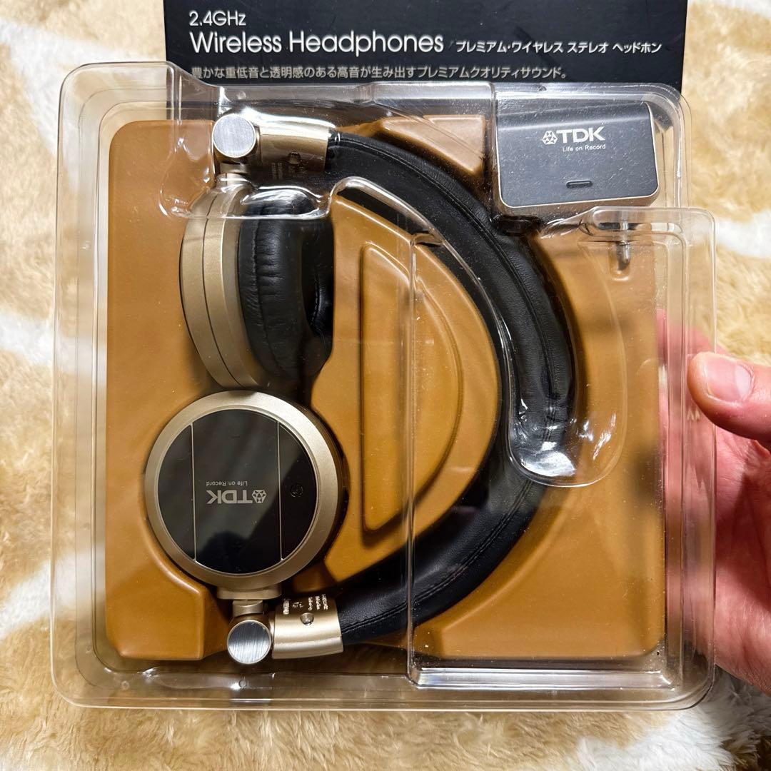 TDK Wireless Headphones 2.4GHz ゴールド/ブラック