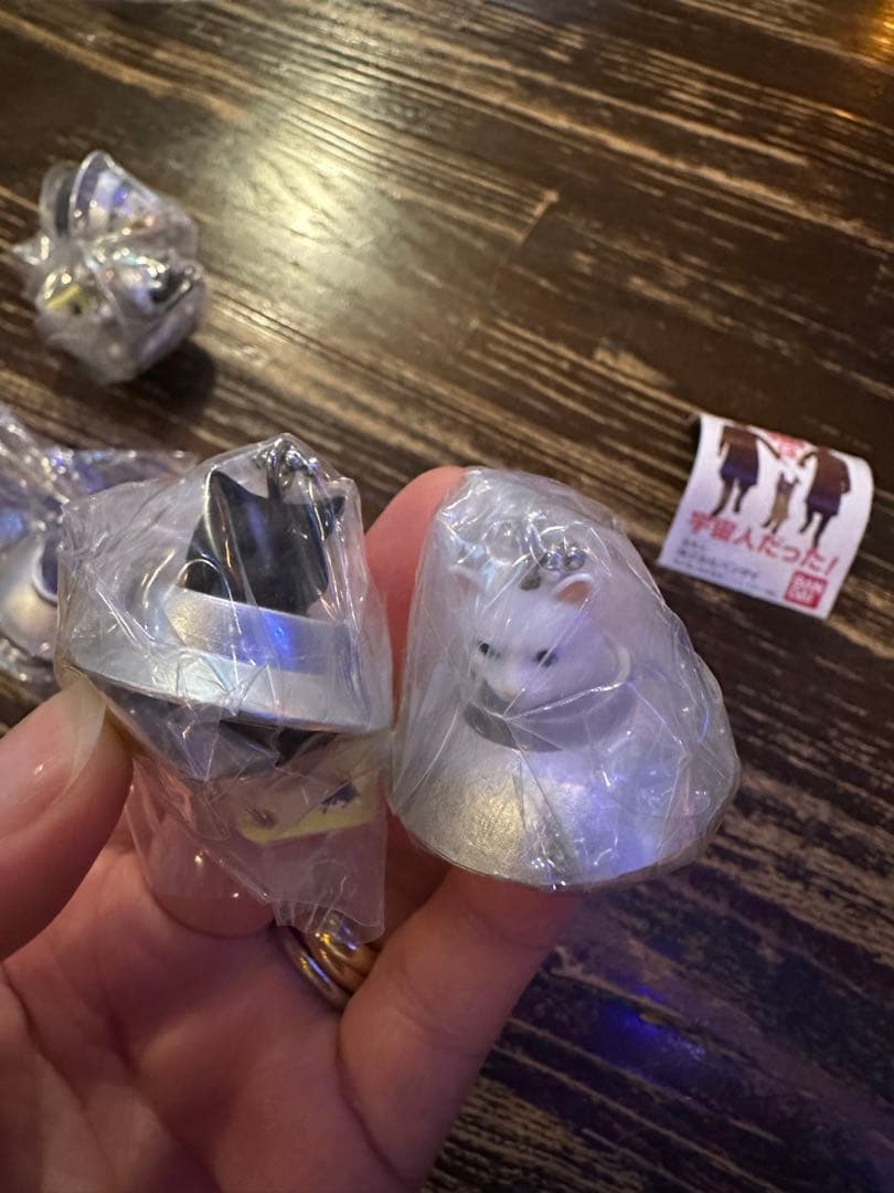 宇宙人猫 アクセサリー チェーン付き6個