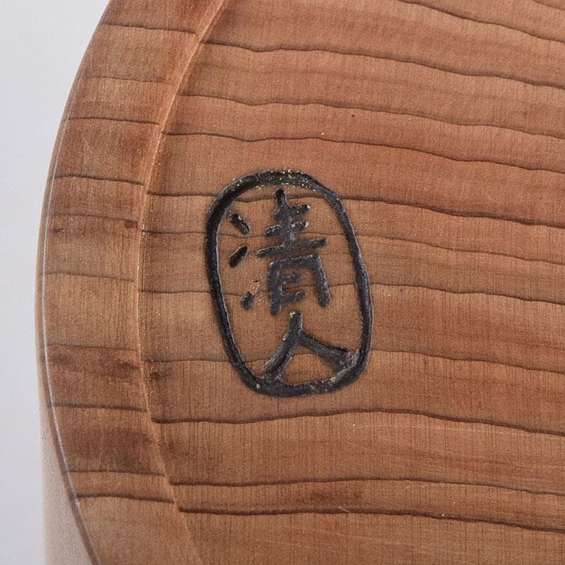 茶道具　輪島塗　小崎清人作　神代杉　棗　共箱　V　9268