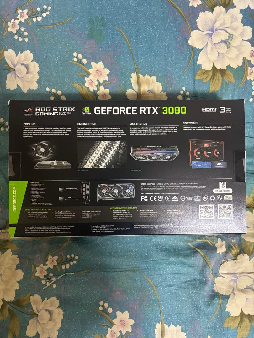 グラフィックボード・グラボ・ビデオカード ROG strix Gaming GeForce rtx 3080 10GB