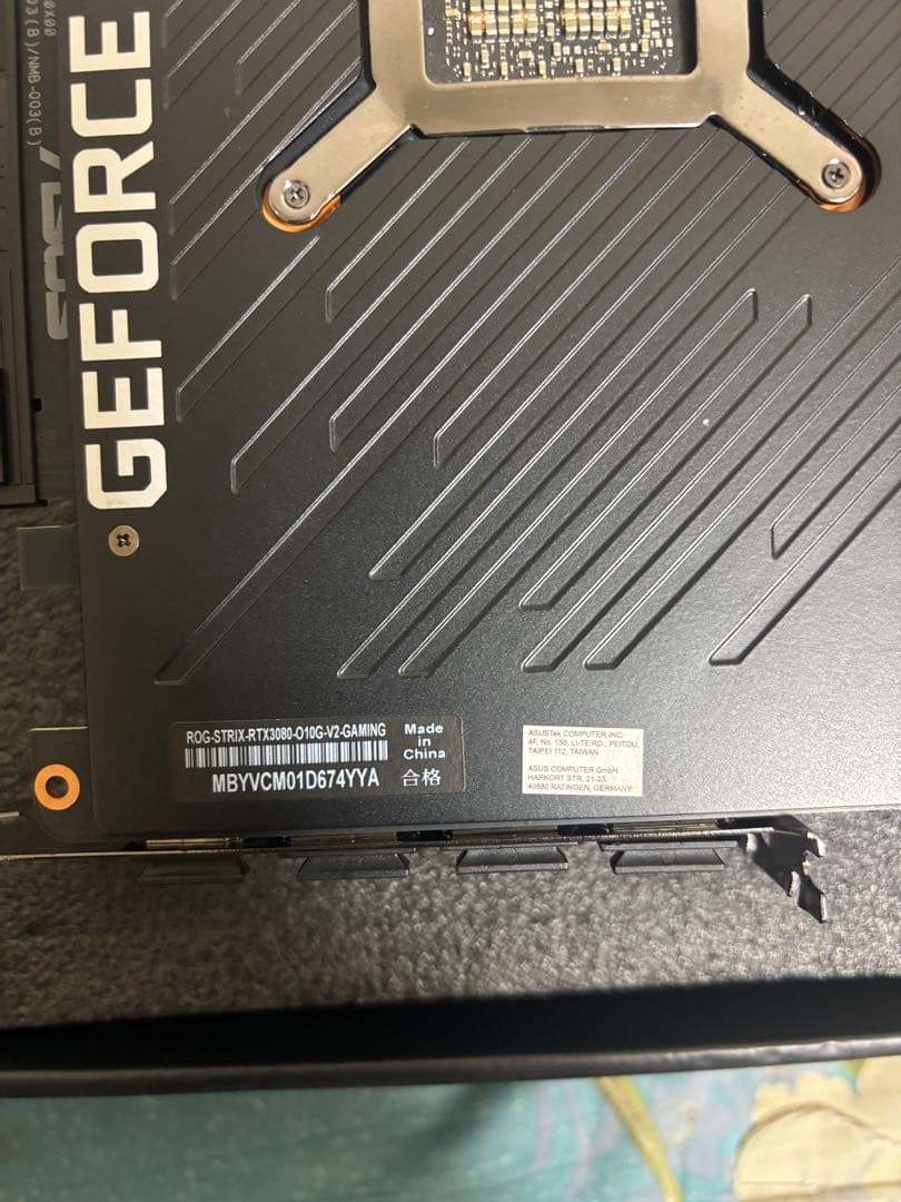 グラフィックボード・グラボ・ビデオカード ROG strix Gaming GeForce rtx 3080 10GB