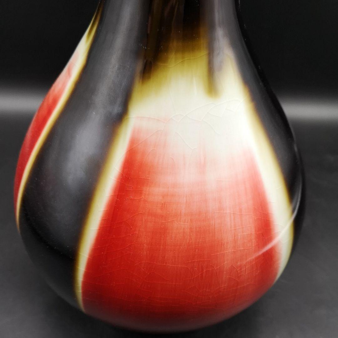 景徳鎮 辰砂釉 花瓶 高さ31cm 伝統工芸品 フラワーベース フォロー割