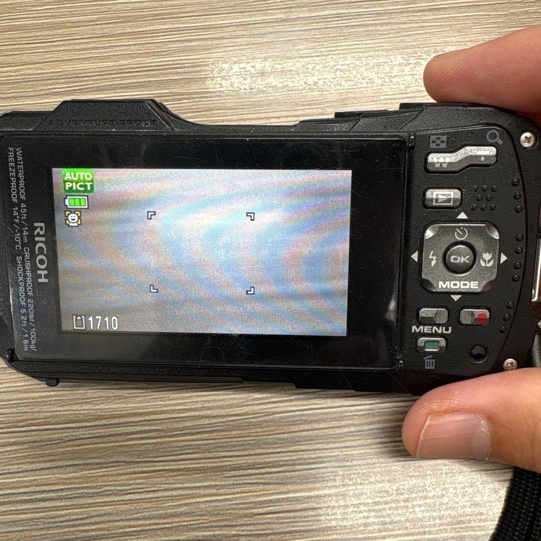 RICOH WG-60 ブラック コンパクトデジタルカメラ　中古