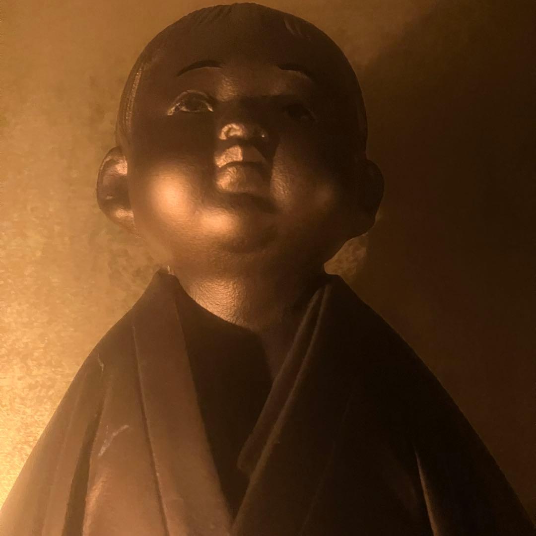 【特級呪物】無我童子 金色依代像（執着断ち・運流開放）　縁起物　幸運　開運　覚醒