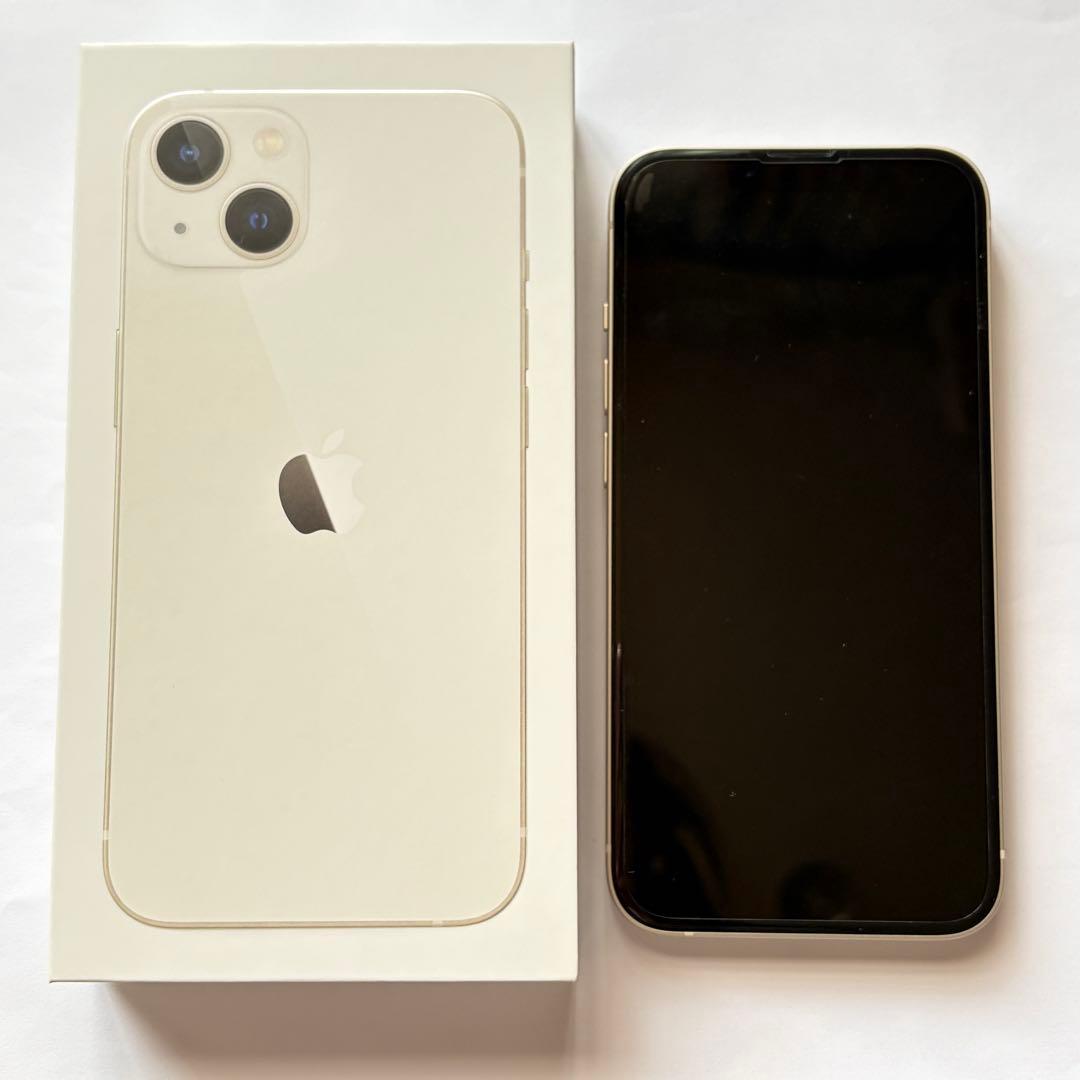 Apple iPhone 13 ホワイト 本体 充電ケーブル付き