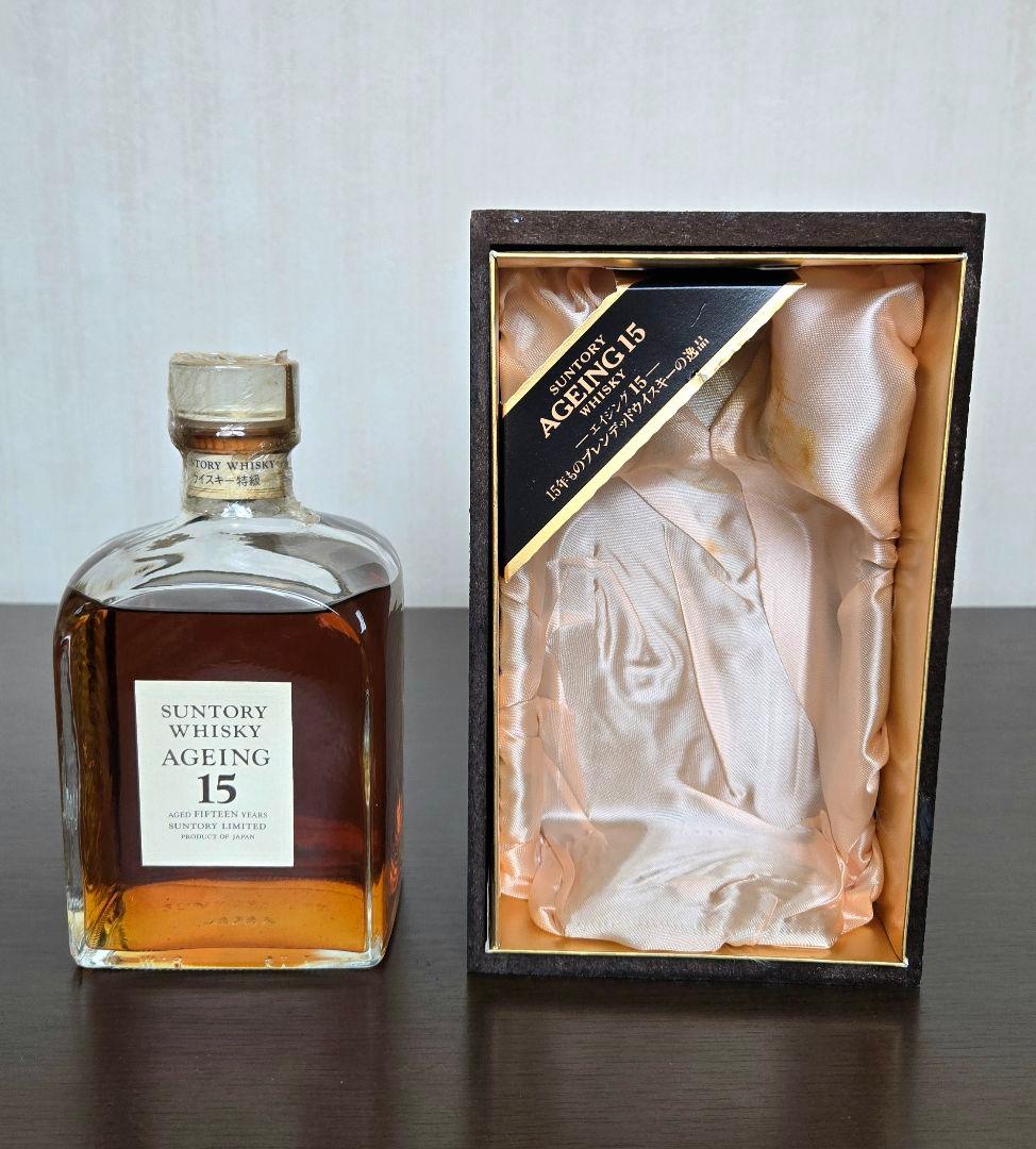 サントリー ウイスキー 特級 エイジング 15年 750ml 木箱付