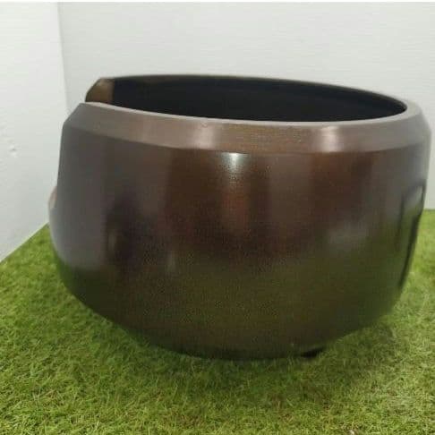 ❇️茶道具 風炉 風炉釜 唐銅製 三つ足 火鉢 工芸品 風呂釜 昇雲