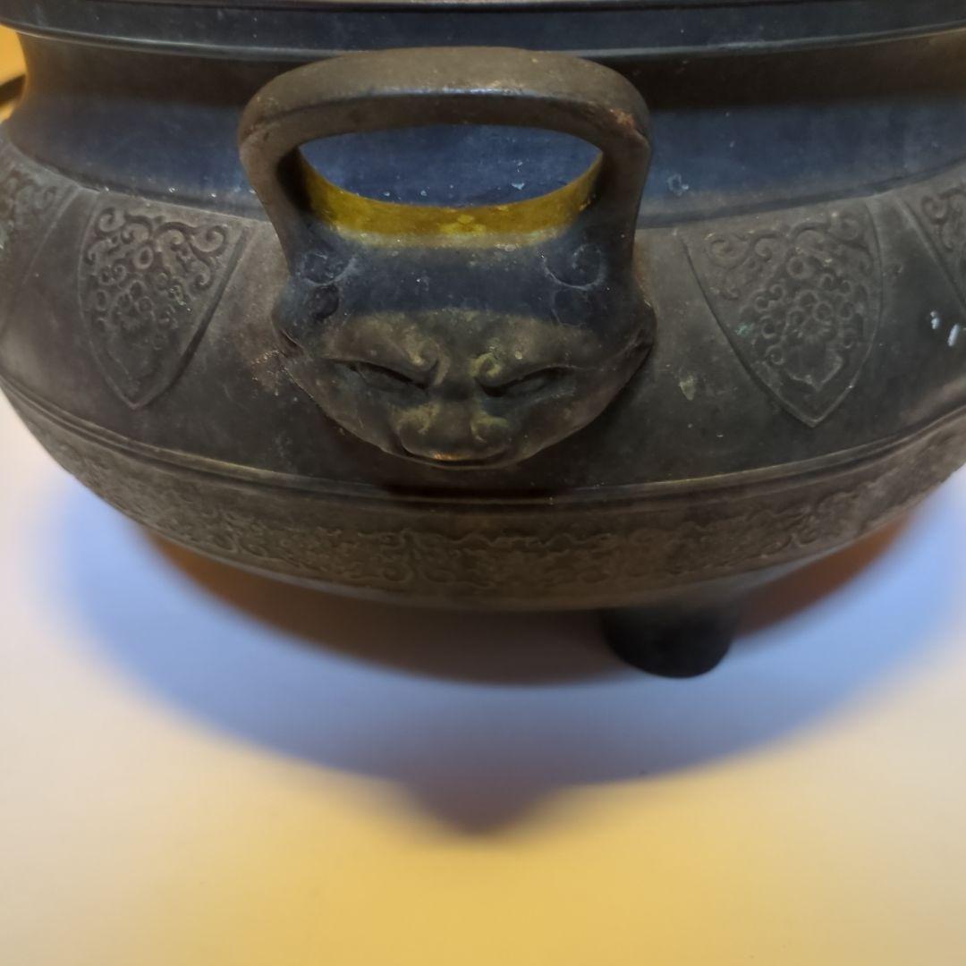 火鉢？　香炉？　金属製　銅製？　アンティーク