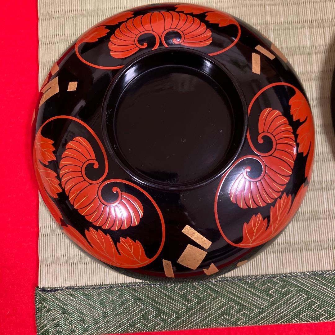 輪島塗　椀　葵房絵付煮物椀　漆器10客セット