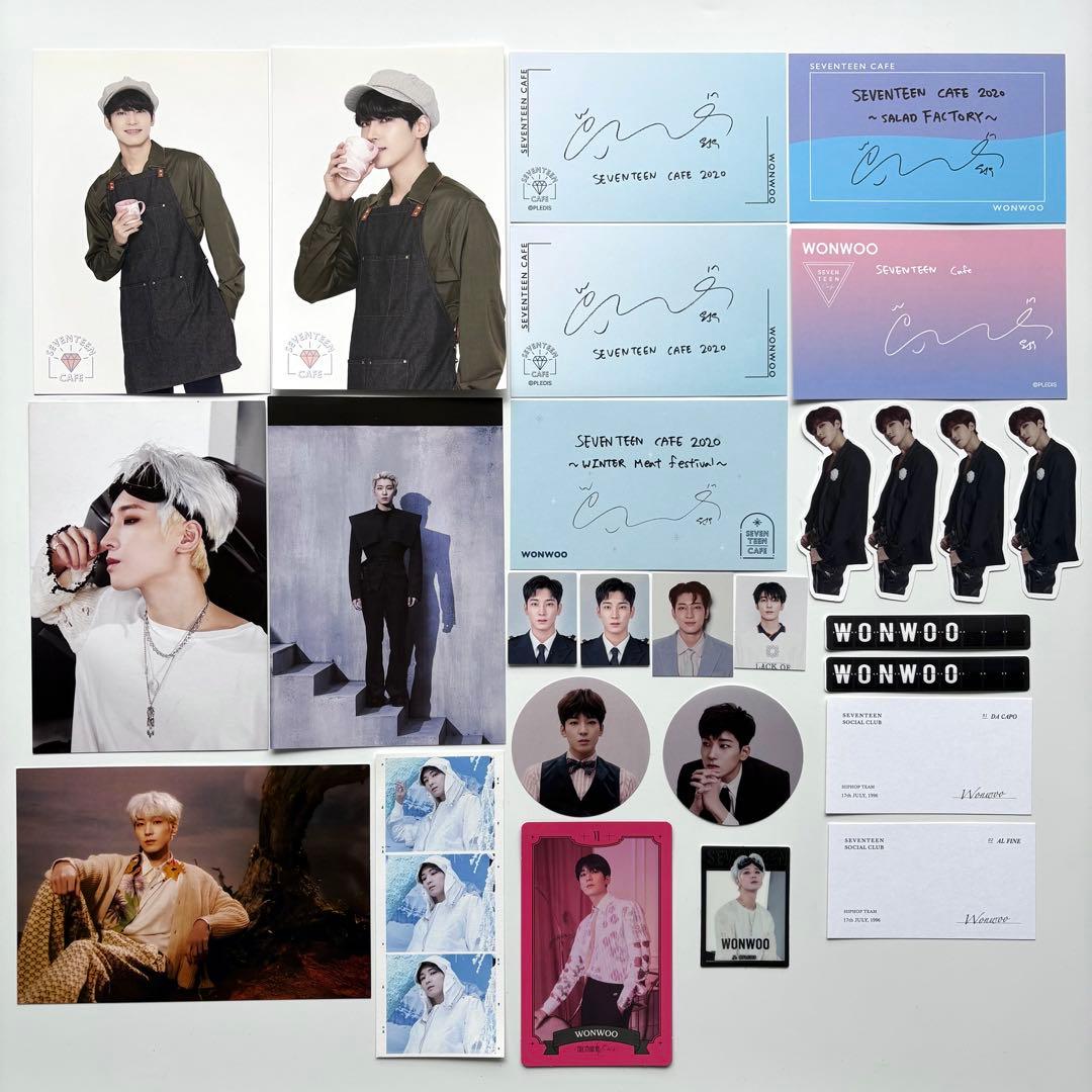 seventeen 缶バッジ　ワッペン　ideal cut アクスタ　ウォヌ
