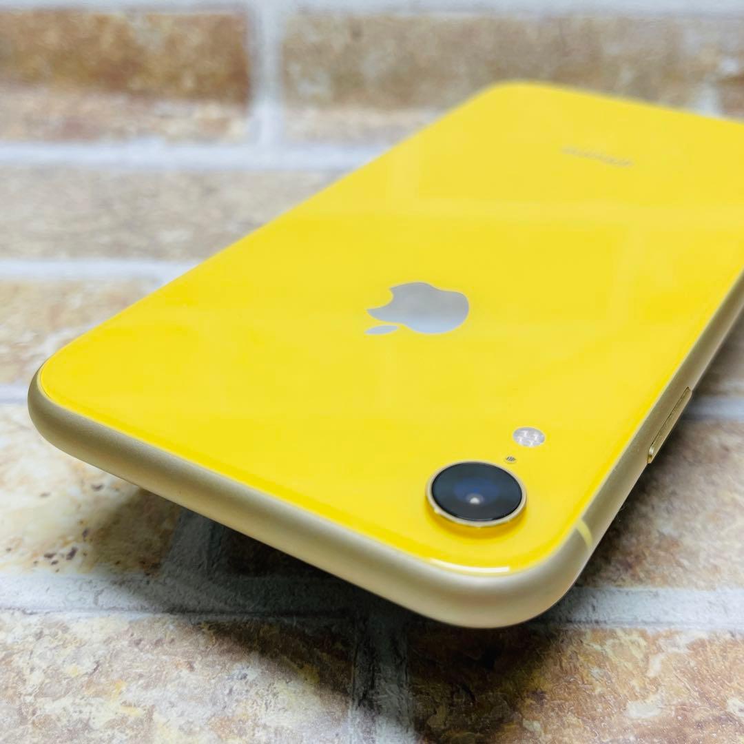 SIMフリー iPhoneXR 64GB イエロー 電池良好