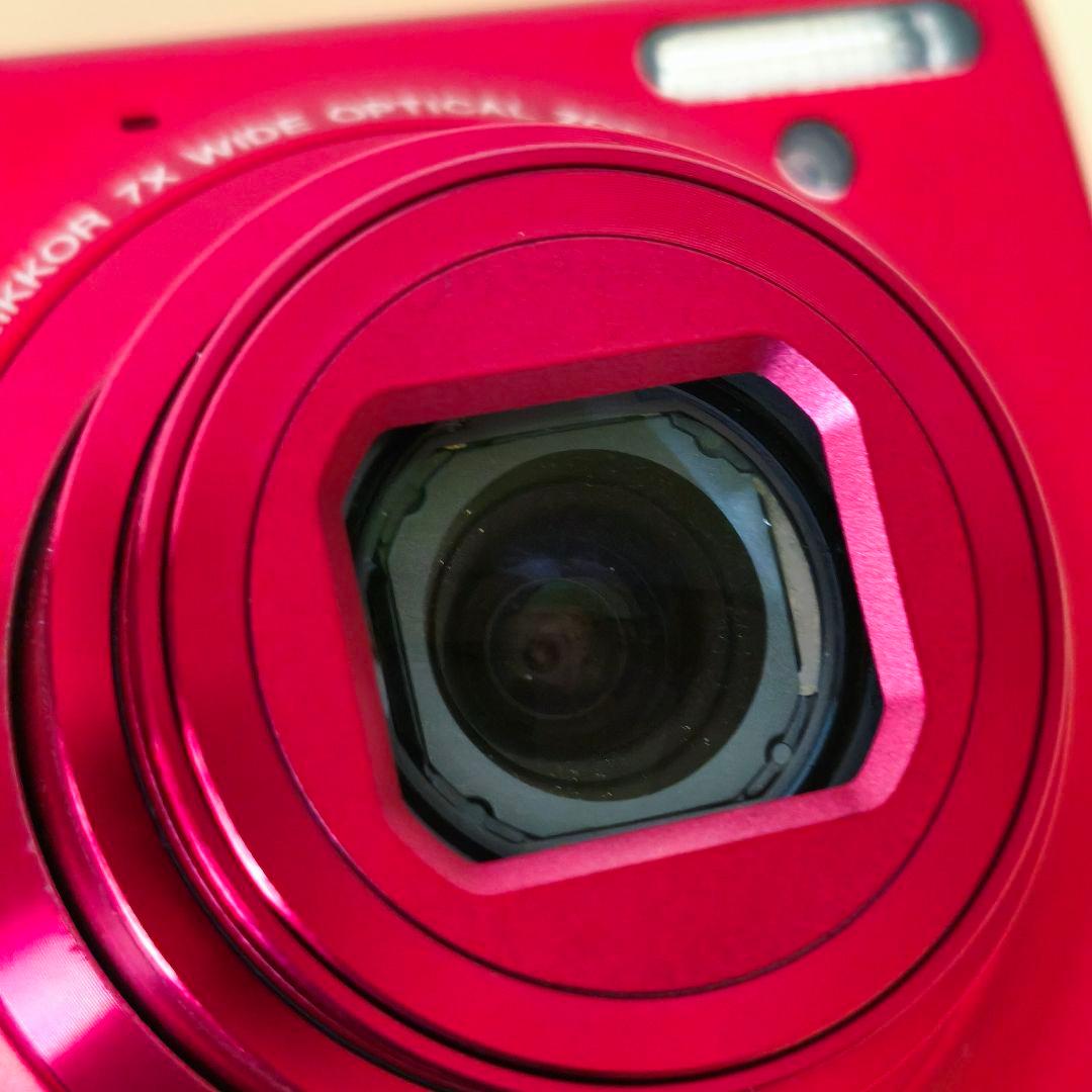 【動作確認済】Nikon COOLPIX S6100 レッド　 ★エモい写真に！