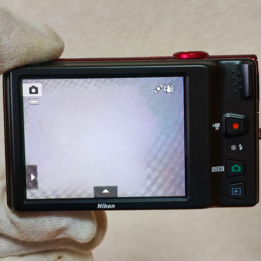 【動作確認済】Nikon COOLPIX S6100 レッド　 ★エモい写真に！