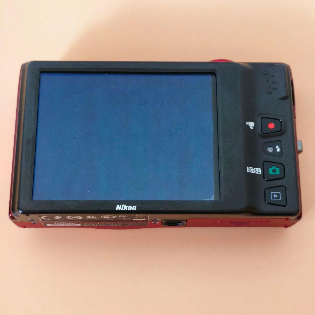 【動作確認済】Nikon COOLPIX S6100 レッド　 ★エモい写真に！