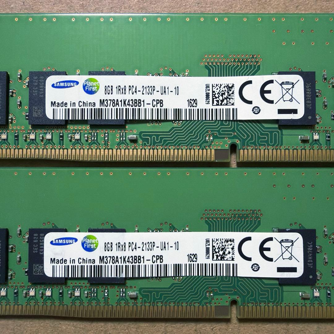 [28] デスクトップ PC メモリ8GBx2(16GB) DDR4 2133