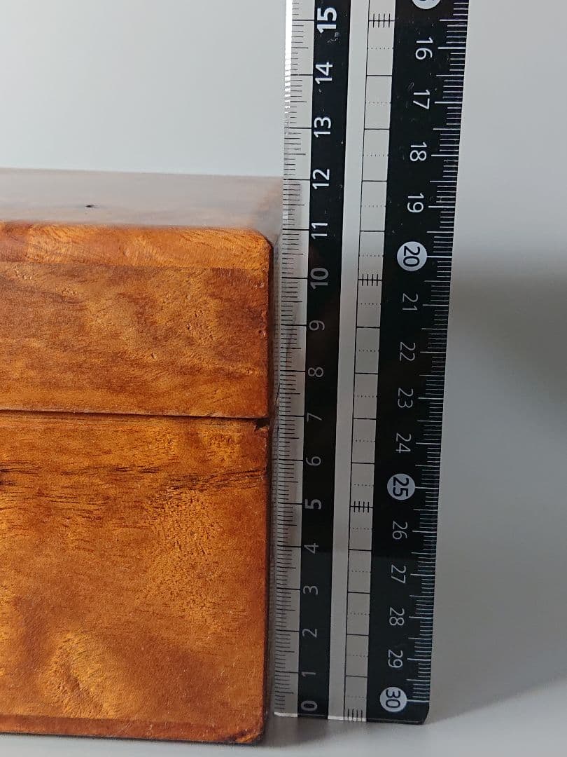 無垢材 指物師 アンティーク玉杢蓋物