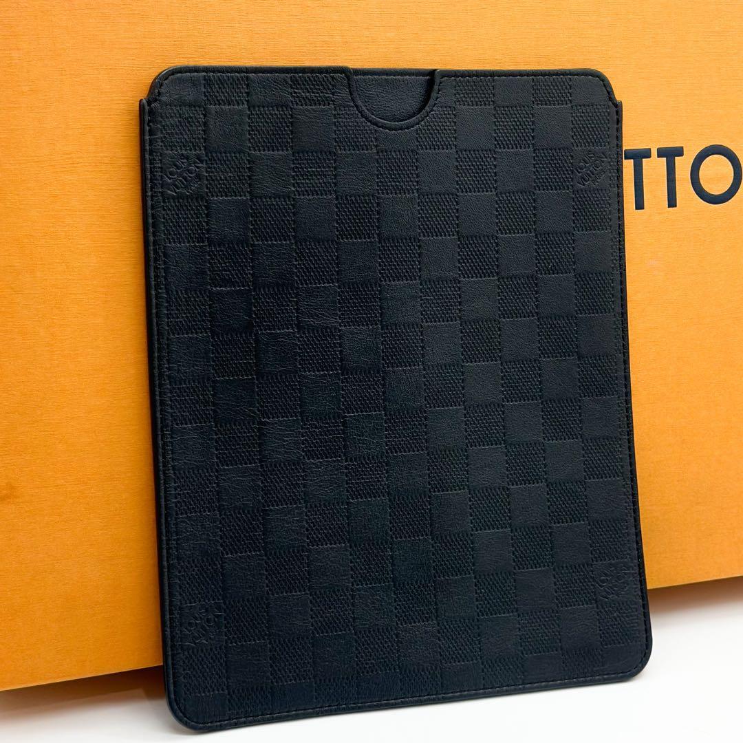 【使用わずか・箱付き】ルイヴィトン iPad2 ケース ダミエ アンフェニ