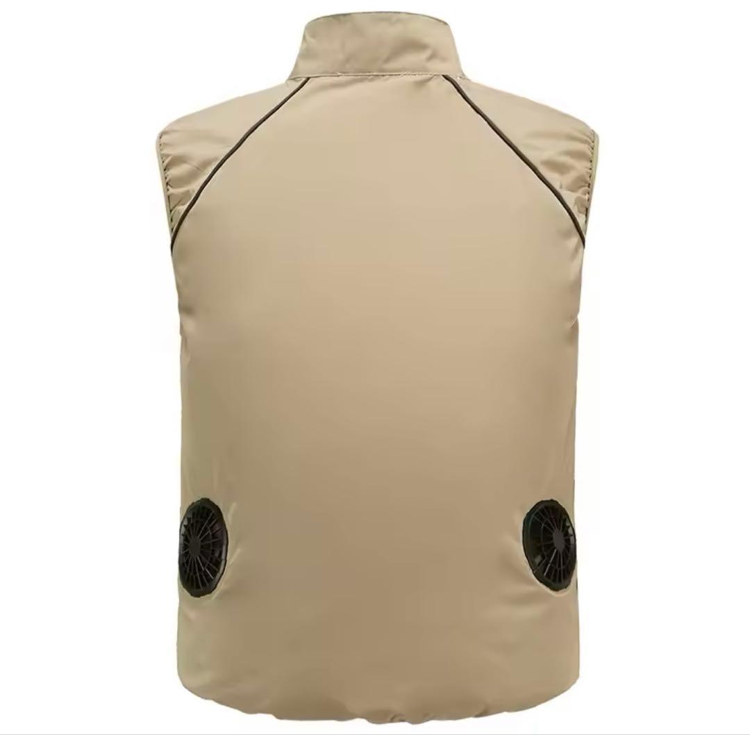 大きいサイズ！3XL (4L)空調作業服　ファン付き！　冷却ベスト