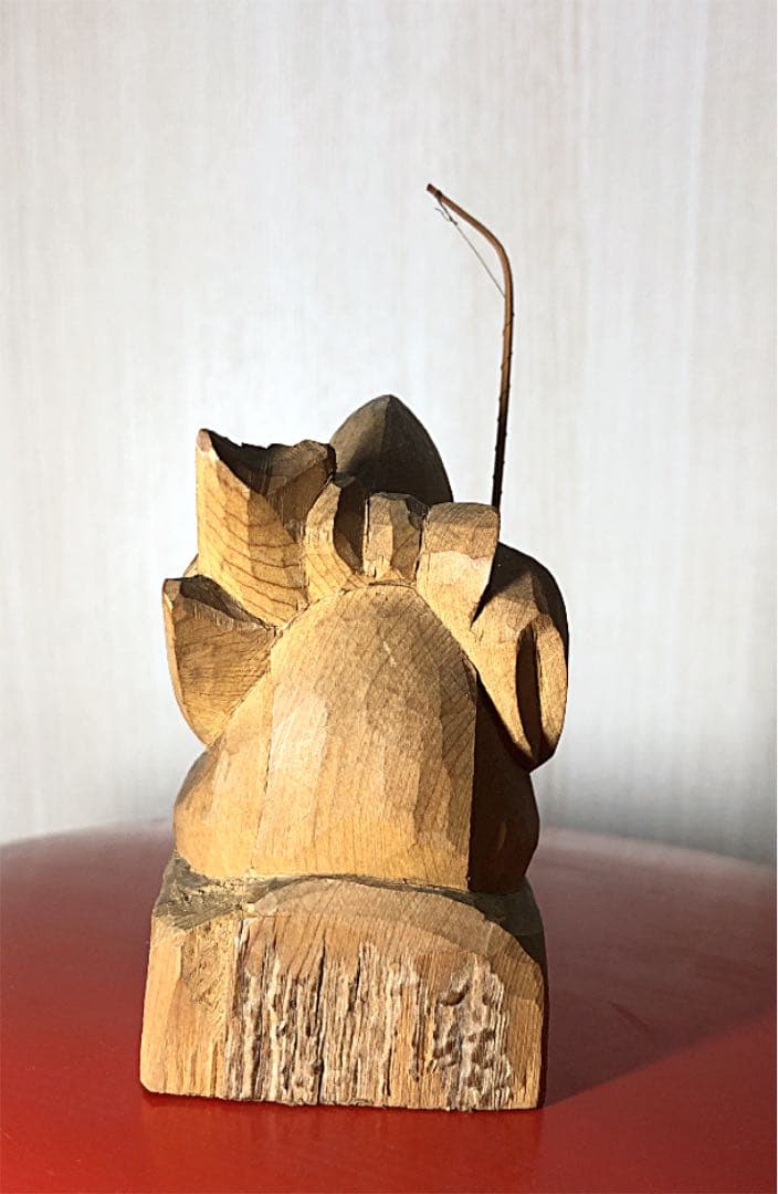 【開運 恵比寿像】116年前の古材使用 変色する不思議な恵比寿像 木彫仏像