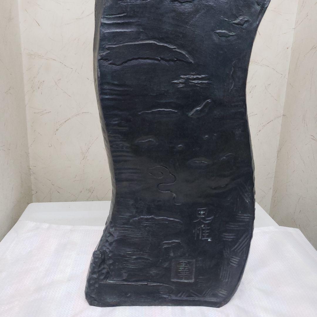 蔵出し特価ブロンズ金属製仏像風モダンアート彫刻 約68cm13,5kg作家物