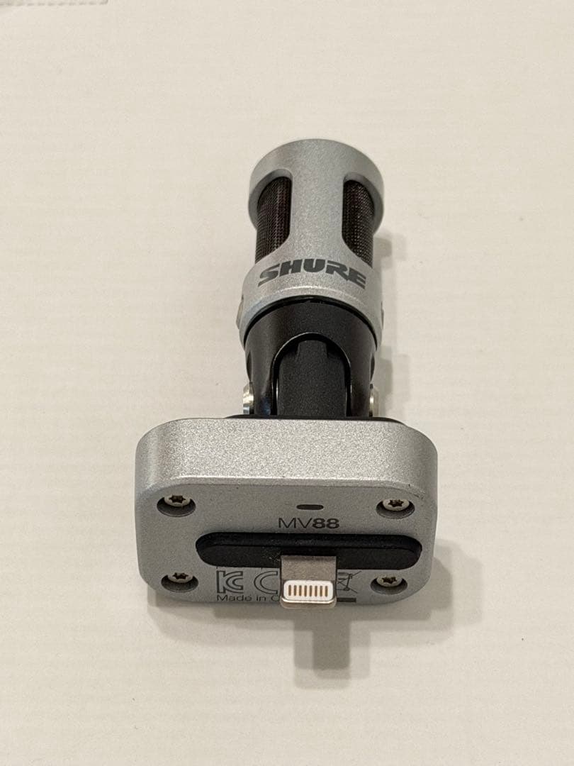 Shure MV88 マイク 録音 iPhone iPod iPad