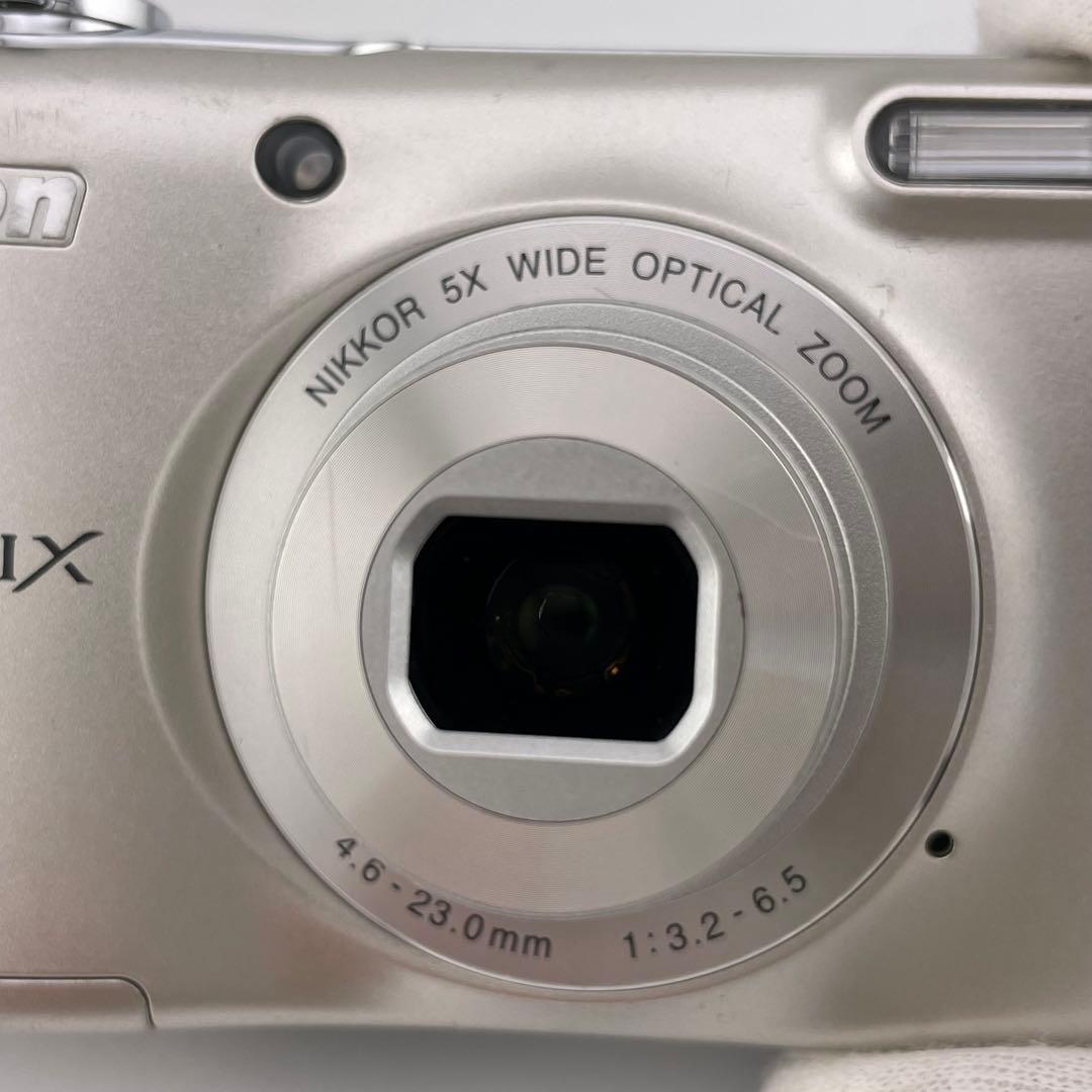 実写美⭕️良品【動作確認済】 Nikon COOLPIX L32 シルバー