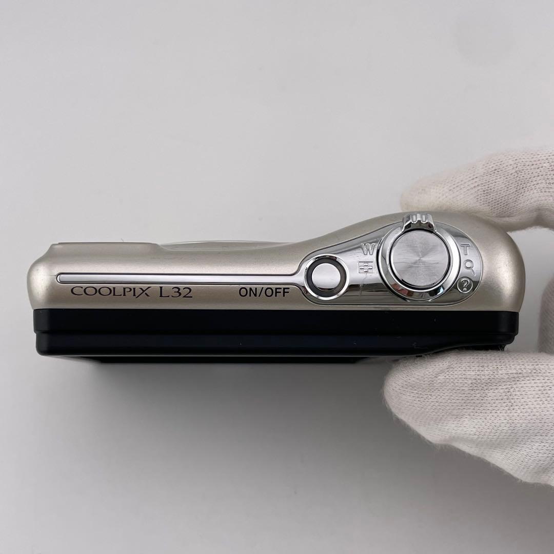 実写美⭕️良品【動作確認済】 Nikon COOLPIX L32 シルバー