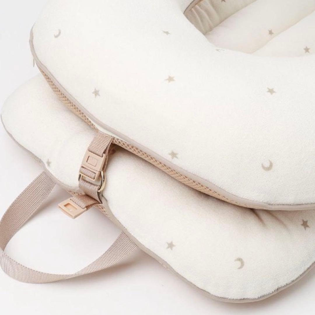 mochari お星さまとお月さま柄パイルペットカートクッションマット /ピロー