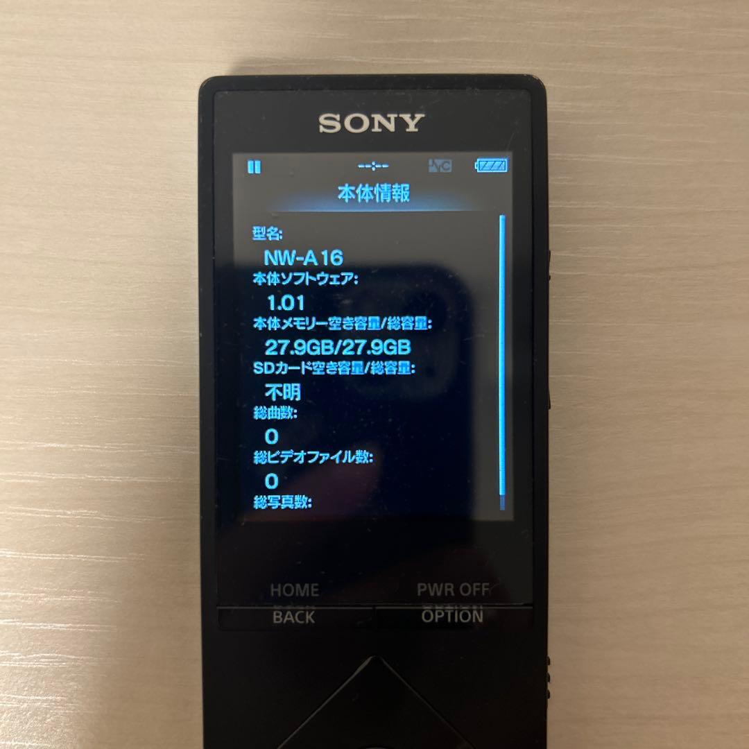 ポータブルプレーヤー SONY WALKMAN NW-A16