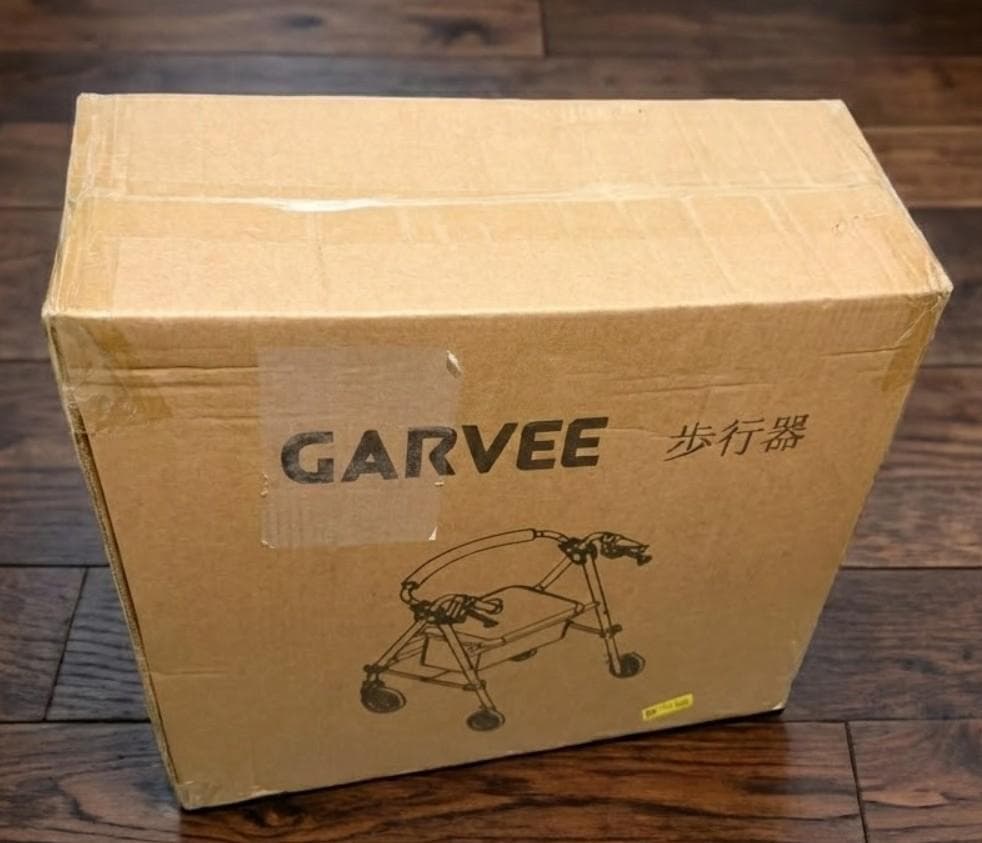 歩行器 折りたたみ可能 後輪ブレーキ 座面付き 手押し車 Garvee
